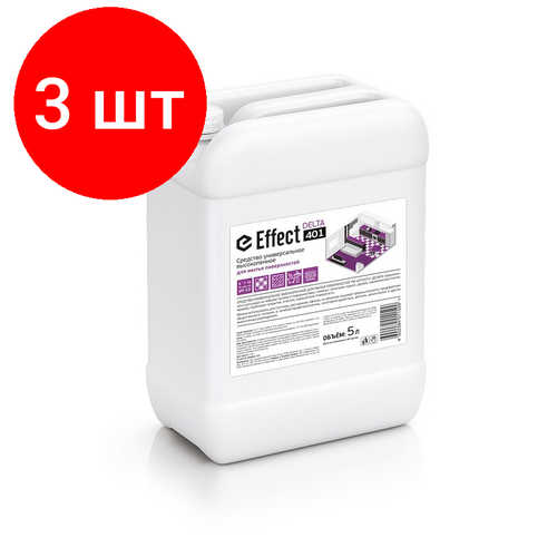 Комплект 3 штук Профхим друч мытья пола нейтрал с дез-эфф EffectDELTA 401 5л 4620₽