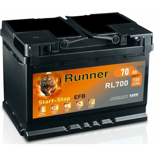 Аккумулятор Runner EFB 70Ач обратная полярность RL700