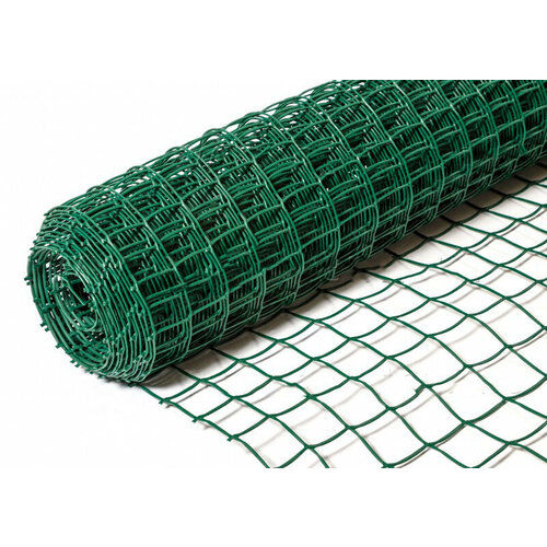 Пластиковая садовая решетка Ф-60 в рулоне 1х10 м, ячейка 50х60 мм, 250 г/м2, хаки