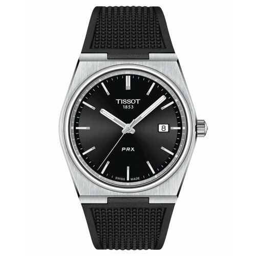 Наручные часы TISSOT PRX T1374101705100, черный, серебряный наручные часы tissot prx золотой серебряный