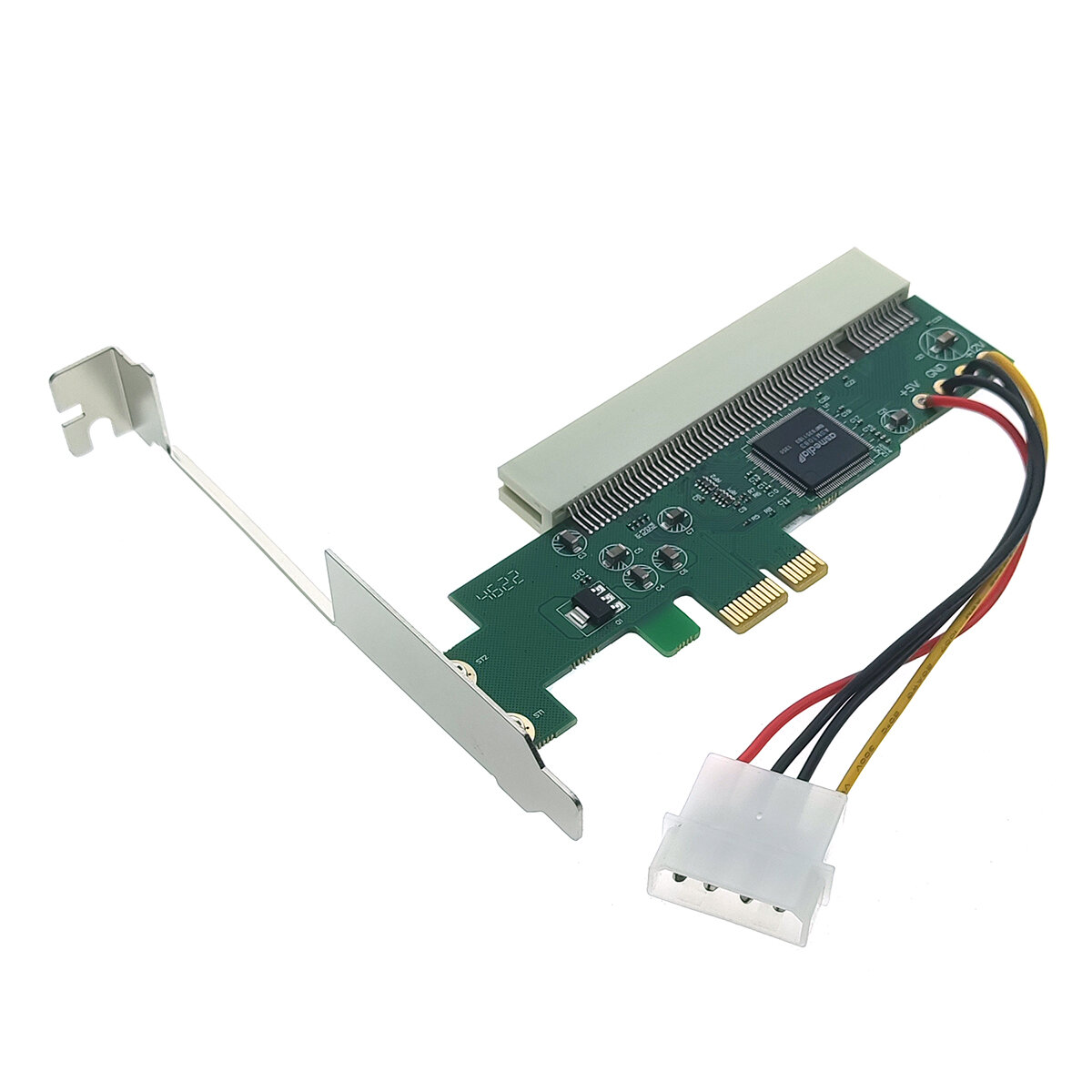 Адаптер PCI-E x1 male to PCI female 4 pin power EPCIF-PCIM4pAd