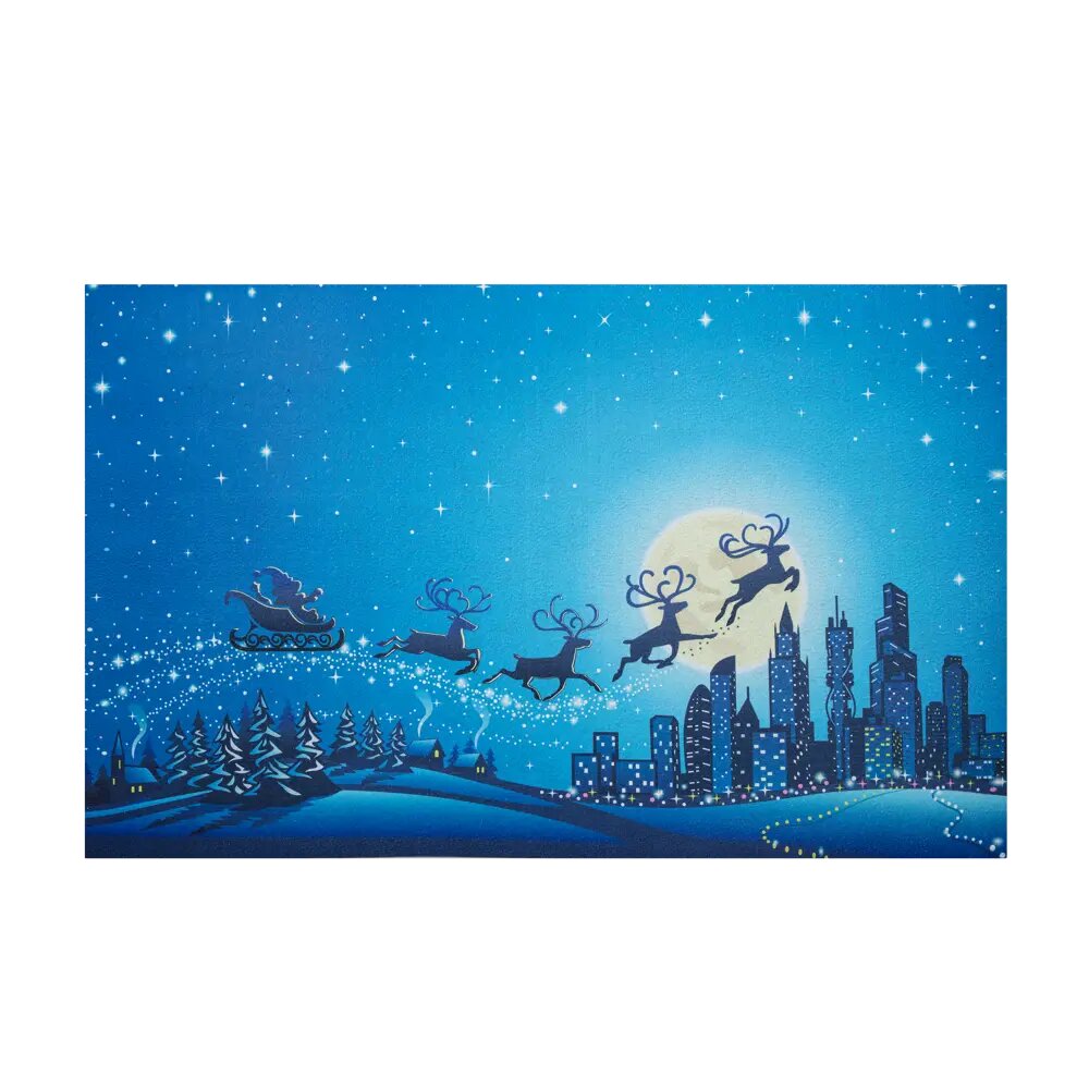 Коврик NY Santa 45x75 см резина