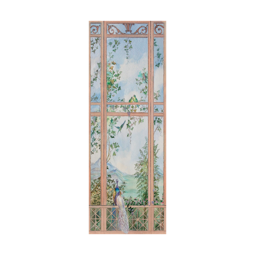 Панно декоративное DIVINO DECOR Павлин 1*2,7 м Е-063