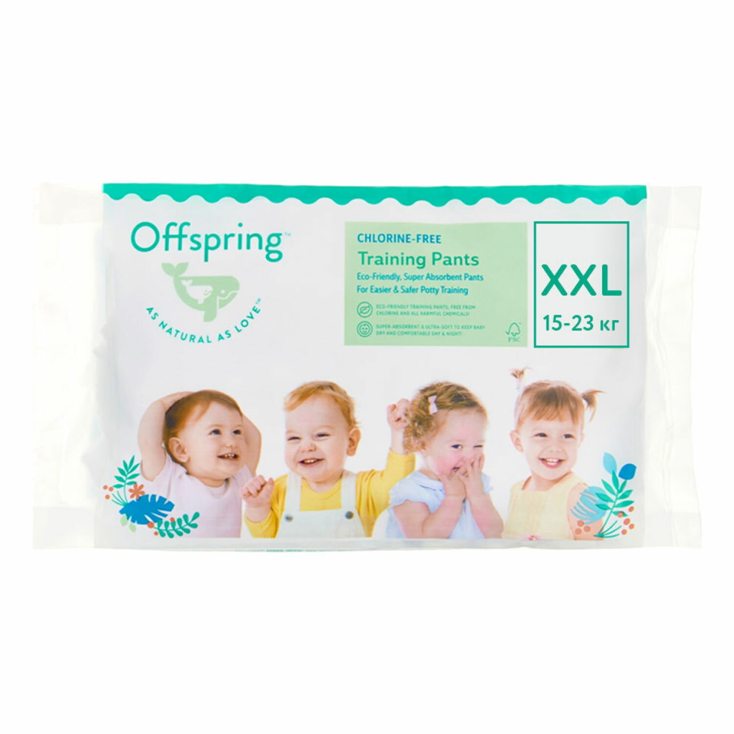 Подгузники-трусики Offspring Travel pack XXL, 15-23кг, 3шт. - фото №4