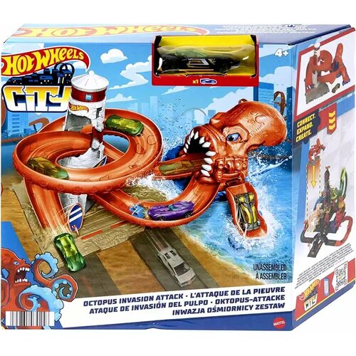 трасса hot wheels супер гравитация Набор игровой Hot Wheels Сити Нападение монстров в ассортименте HDR29