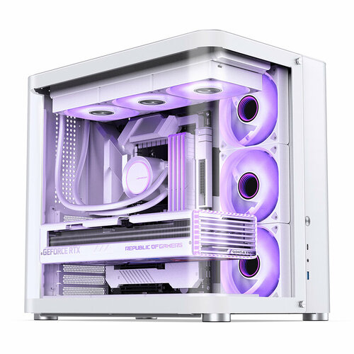 Корпус JONSBO TK-2 2.0 White без БП, mini-ITX, micro-ATX, ATX белый