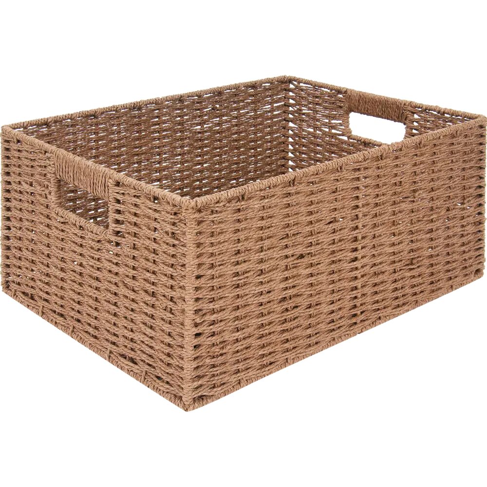 Корзина для хранения 38x18x28 см бамбук цвет коричневый