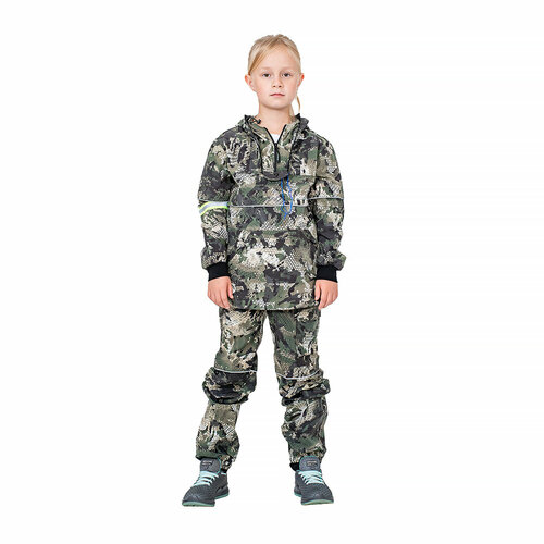 фото Костюм huntsman антигнус-люкс ловушки пыльники сорочка зеленый питон детский [40-42 / 146-152]