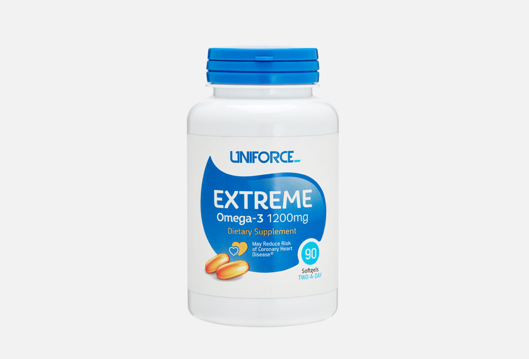 Капсулы UNIFORCE, Extreme Omega-3 1200 mg 90мл