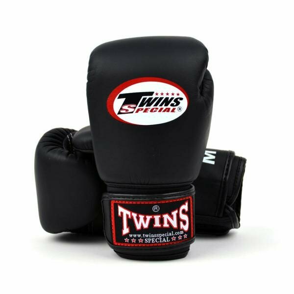 Детские боксерские перчатки Twins Special Black, L 6 oz, черный