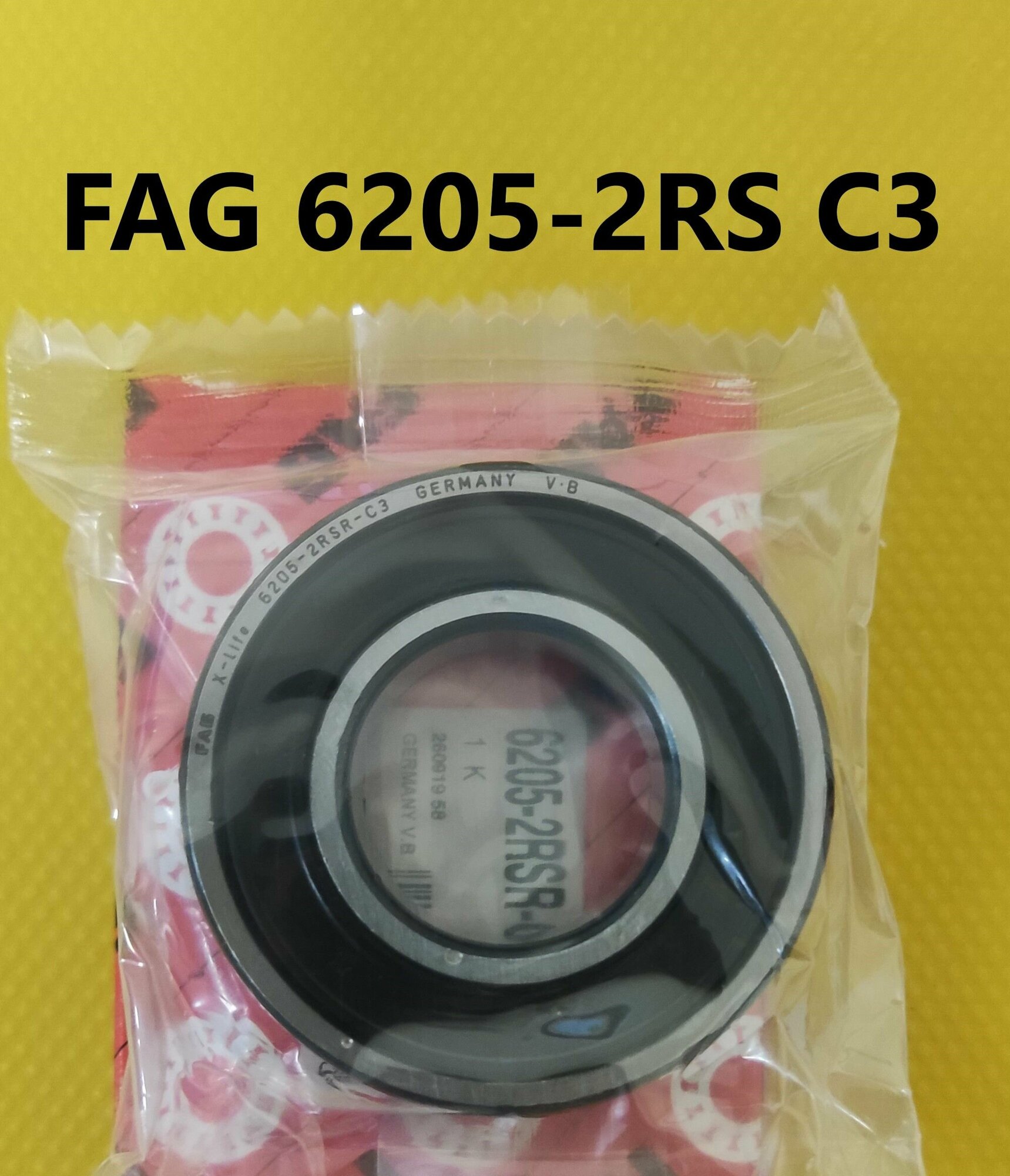 Подшипник FAG 6205-2RSR C3 (25x52x15)