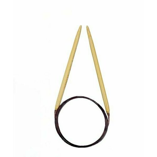 Бамбуковые полированные круговые спицы Clover (размер 11(8 mm). длина лески 40 см.)