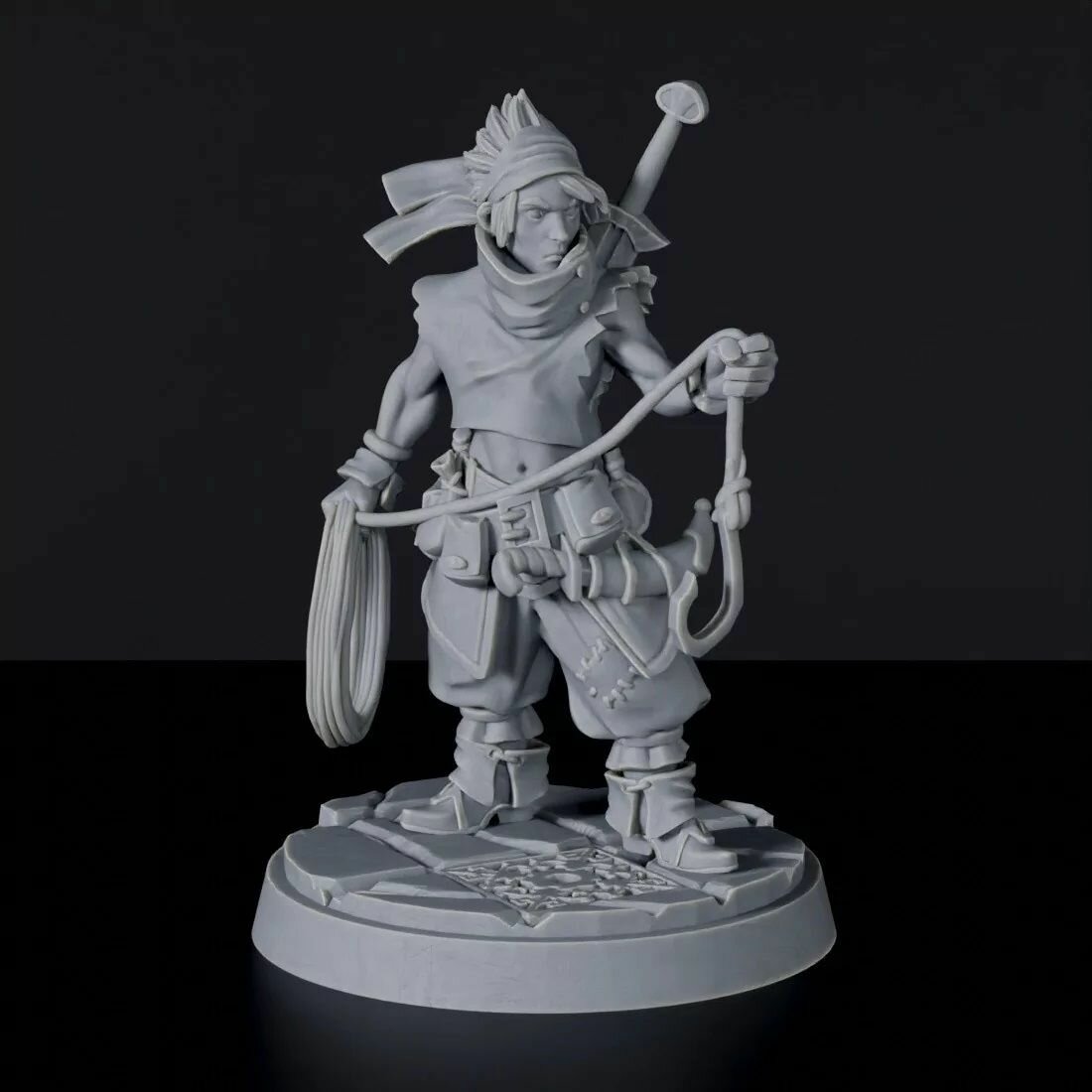 Миниатюра D&D "Авантюрист" 32 мм (DnD, Dungeons & Dragons, ДнД, Подземелья и Драконы, Pathfinder)