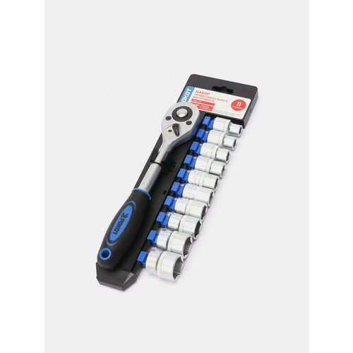 Набор профессионального инструмента 10 головок и трещотка 12 5397₽