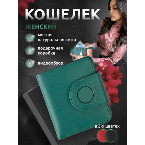 фото Кошелек , фактура гладкая, матовая, зеленый mibackpack