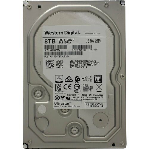 Жесткий диск Western Digital HUS728T8TAL4200 35 8TB 72К SAS 12G 3200000₽