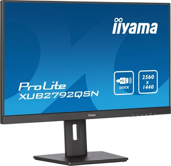 Монитор Iiyama 27 ProLite XUB2792QSN-B5 черный IPS LED 4ms 16:9 HDMI M/M матовая HAS Piv 350cd 178гр/178гр 2560x1440 75Hz DP WQ USB 6.8кг