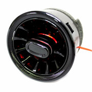 Сопла воздуховода Гранта седан лифтбек спорт, Гранта FL Ларгус Датсун mi-do дефлектор в стиле AMG (mini ver 2.0) регулируемое с красной подсветкой - черный лак 1шт.