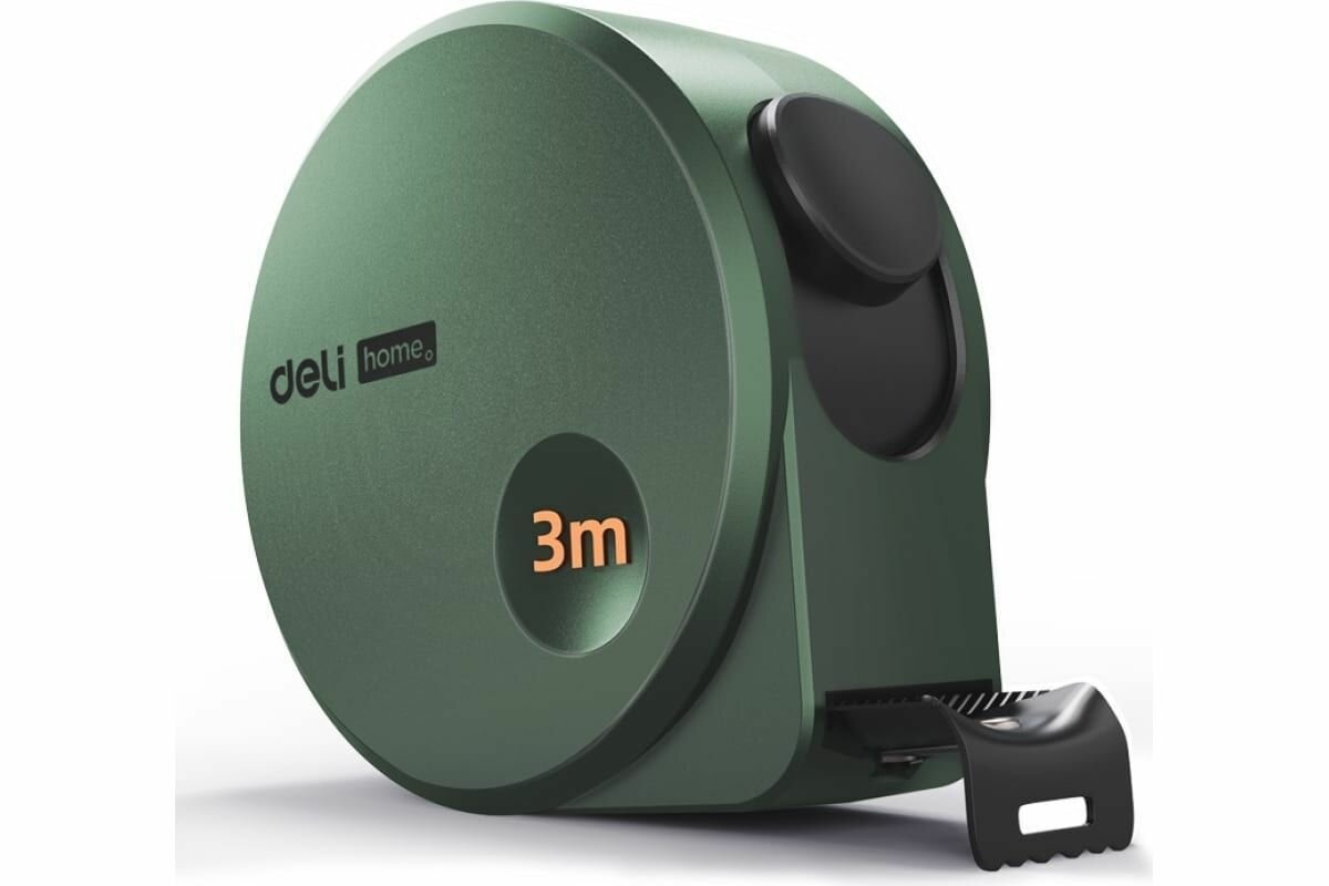 Рулетка "Home Series Green" Deli HT8316L 3мх16мм