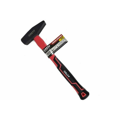 Молоток Ladina слесарный 400г, с ручкой фиберглас двухкомпонентная рукоятка, квадратный боек 301-003