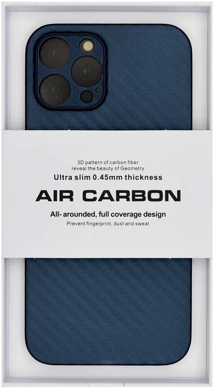 Чехол Для iPhone 12 Pro Max / K-Doo / Air Carbon / Синий