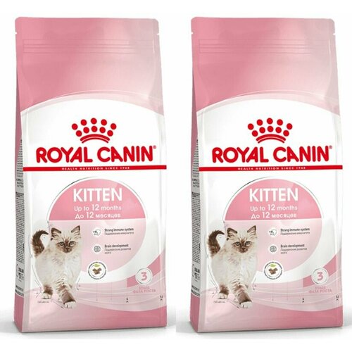 royal canin сухой корм для котят от 4 до 12 месяцев и беременных кошек kitten с птицей 300 г 2 шт Royal Canin Сухой корм для котят от 4 до 12 месяцев и беременных кошек Kitten, с птицей, 300 г, 2 шт