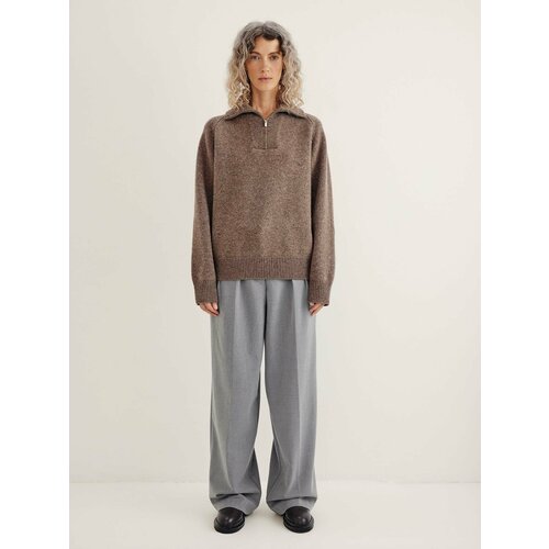 фото Свитер chaika, размер l, коричневый