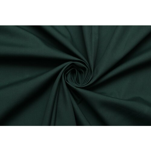 Ткань Хлопок костюмный тёмно-зелёный, 350 г/пм, ш150см, 0,5 м