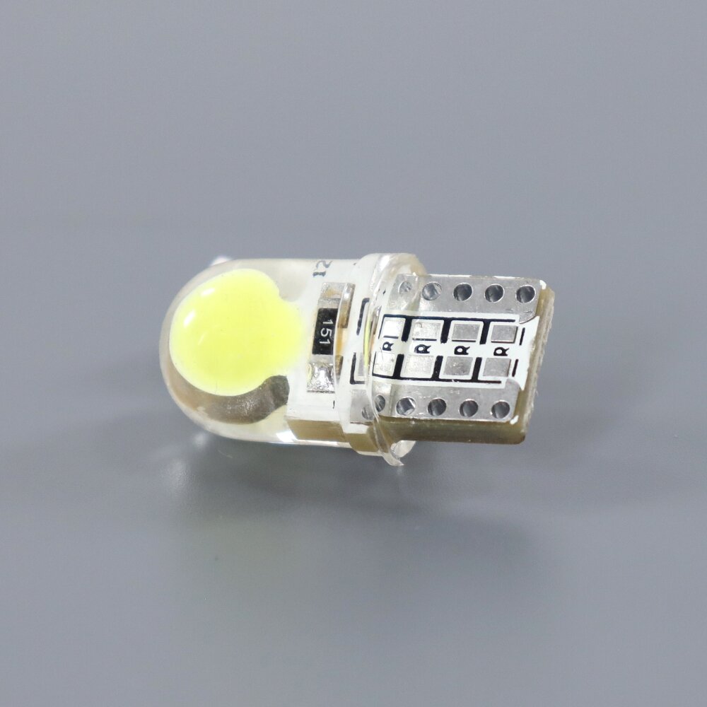 Лампа светодиодная T10(W5W) 12V 2 SMD диода без цоколя 1-конт Белая SKYWAY Габариты, н