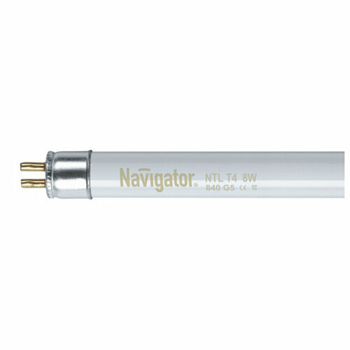 Лампа люминесцентная navigator 12вт g5 768лм 4000k 230в трубка 768₽