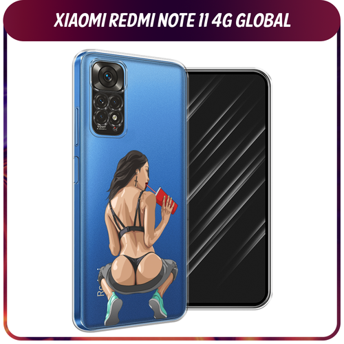 Силиконовый чехол на Xiaomi Redmi Note 11 4G Global/Redmi Note 11S / Редми Ноут 11 Global/11S Сочные булочки, прозрачный чехол df для xiaomi redmi note 11 global 11s global с микрофиброй silicone blue xioriginal 26