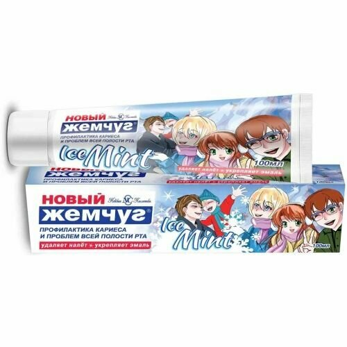 Зубная паста Н. К. Новый Жемчуг 100 мл. Ice Mint, 12 уп.