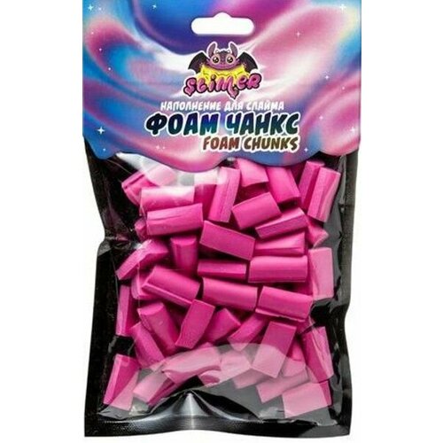 Наполнение для слайма фоам чанкс ярко-розовый Slimer 2 штуки 748₽