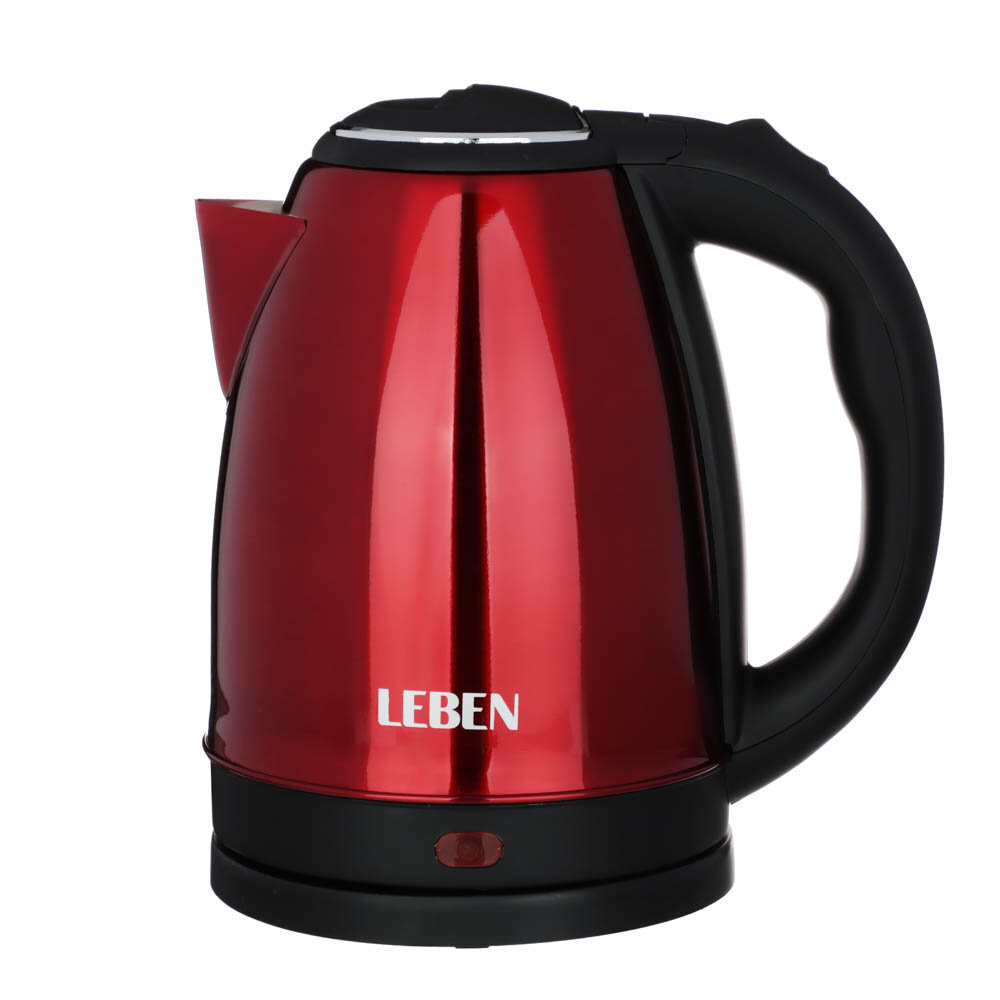 Чайник Leben 291-071, красный