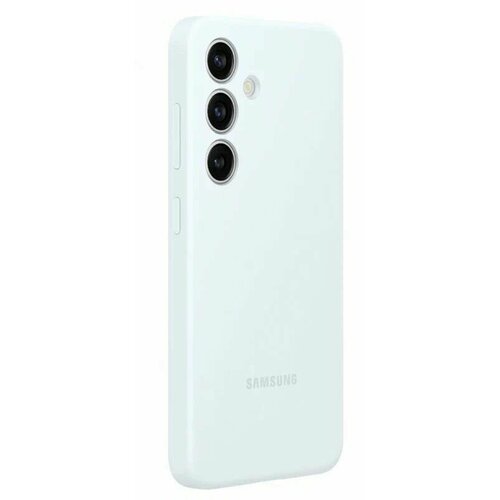 пластиковая накладка silicone case для samsung galaxy s24 ultra темно фиолетовый sz Чехол Silicone Case для Samsung S24