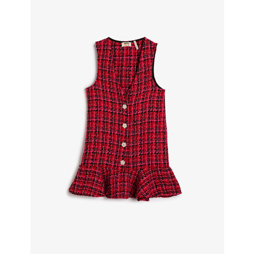 Платье KOTON, размер 9-10 лет, красный платье koton размер 9 10 лет фуксия