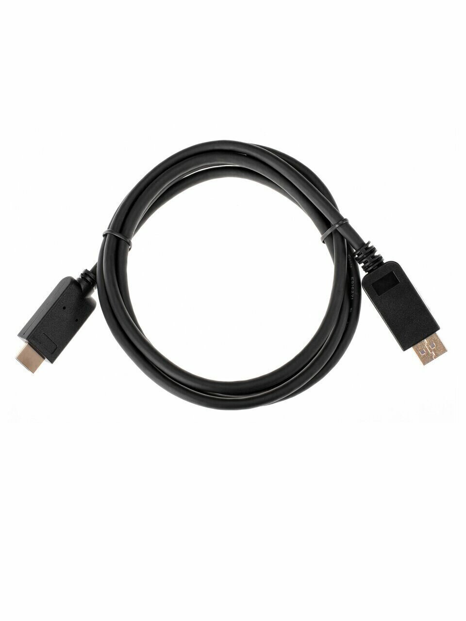 Кабель аудио-видео Aopen Qust, DisplayPort (m) - HDMI (m) , 1.8м, GOLD черный [acg609-1.8m] Noname - фото №11
