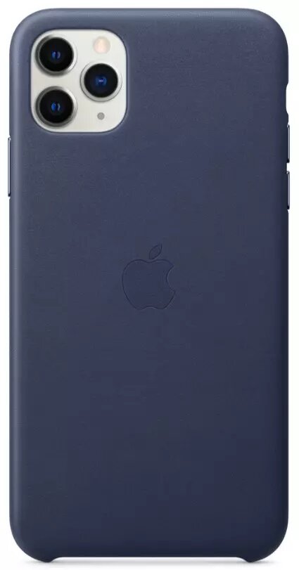 Чехол Apple Leather Case для iPhone 11 Pro Max Midnight Blue (MX0G2ZM/A)