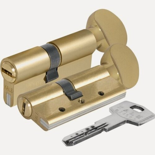 Изображение товара Цилиндровый механизм с вертушкой Kale Kilit 164 DBM-E/70 (30+10+30) mm латунь 5 кл.