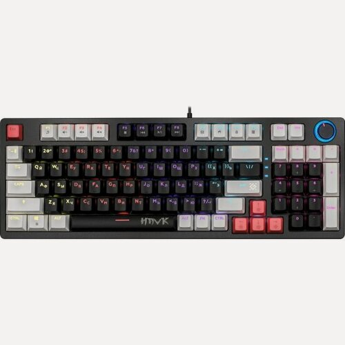 Изображение товара Клавиатура Defender HAWK GK-418 RU (Brown SW) черный/белый (45419)