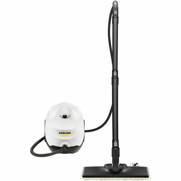 Пароочиститель Karcher SC 3 EasyFix Plus*EU 1.513-661.0 для дома, двухступенчатый регулятор расхода пара на рукоятке, паровой шланг с пистолетом 2.2 м, белый