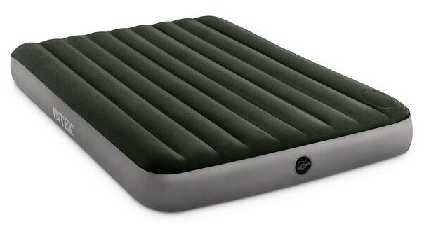 Надувная кровать Intex Queen Dura-Beam Downy Airbed with Built-in Foot Pump (64763)