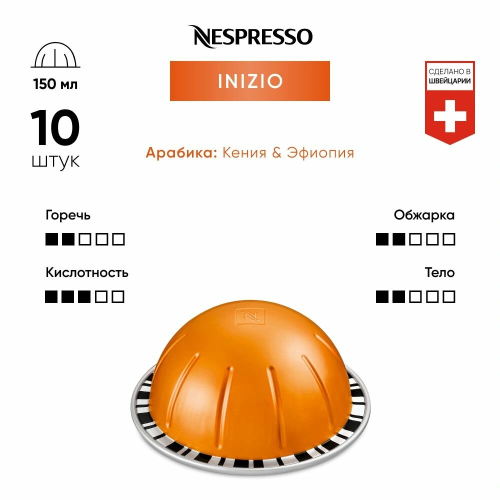 Кофе в капсулах Nespresso Vertuo Inizio, 10 кап. в уп. - фотография № 9