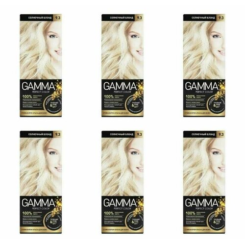 Свобода Краска для волос Gamma Perfect Color Солнечный блонд 9.3, 50 мл, 6 шт