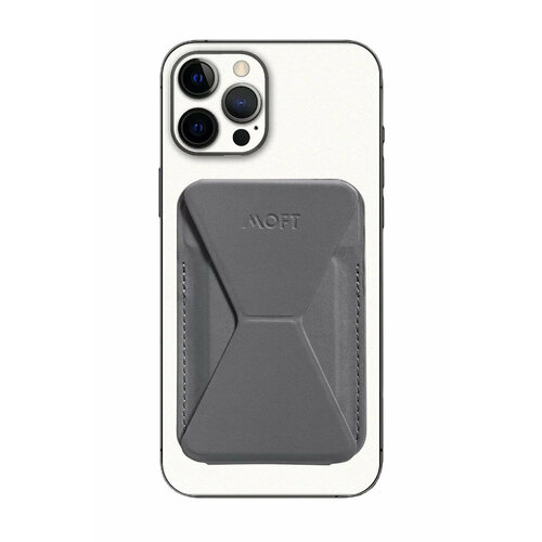Подставка-кошелёк для MagSafe MOFT Snap-On Cool Gray