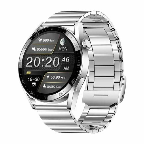 Смарт часы мужские наручные Smart Watch AK03 Pro серебристый 9490₽