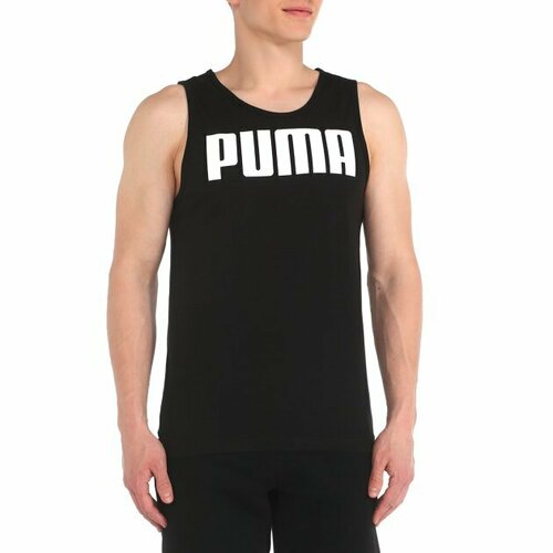 Майка PUMA, размер S, черный майка puma fit triblend tank размер m черный