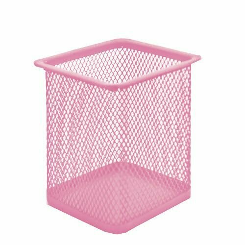 Стакан KWELT 8895см металлический сетчатый квадратный темно-розовый 300₽