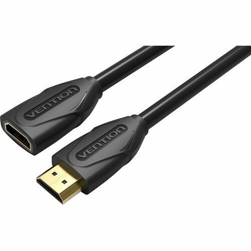 Кабель-удлинитель Vention HDMI High speed v1.4 with Ethernet 19F/19M - 5м Black Edition Удлинитель Vention HDMI(f)/HDMI(m) - 5 м (VAA-B06-B500) адаптер vention aiob0 hdmi v2 0 19m 19f угол 90