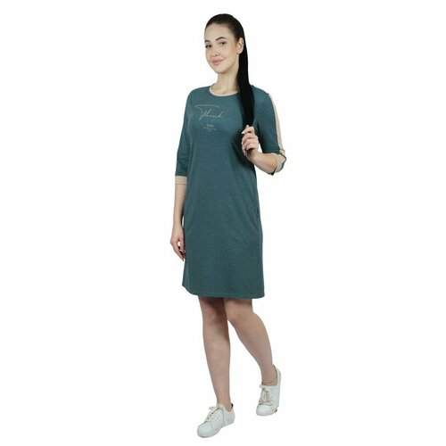 Платье Alfa Collection, размер 48, зеленый платье alfa collection размер 48 зеленый